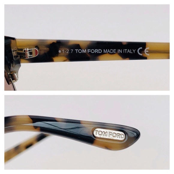 New TOM FORD Alissa Round Havana Brown Sunglasses - Picture 8 of 16